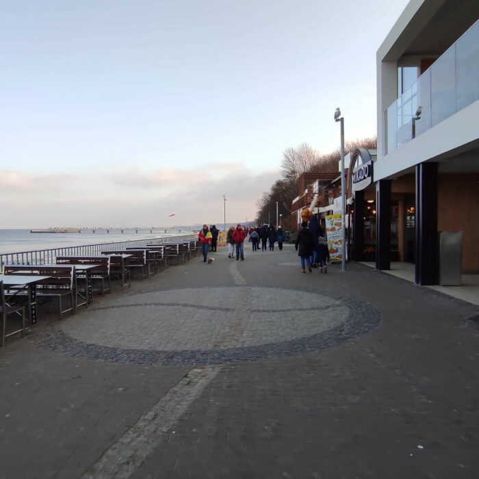 Promenada nadmorska w Kołobrzegu